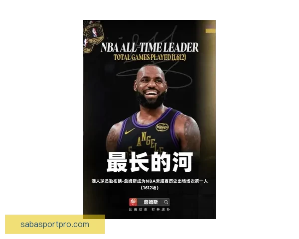 詹姆斯迎历史性里程碑出战湖人魔术创NBA出场纪录